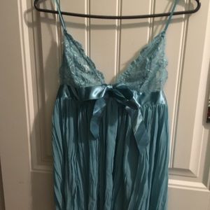 Teal babydoll lingerie